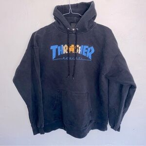Holey Thrasher Magazine Revista Hoodie Men’s Large 42-44 Black 90% Cotton